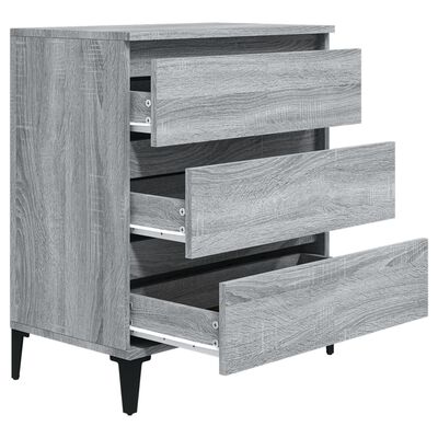 vidaXL Sideboard Grau Sonoma 60x35x70 cm Holzwerkstoff