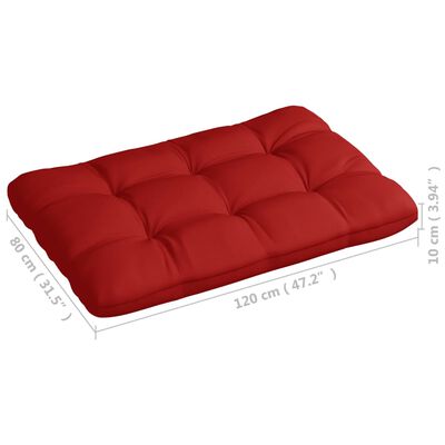 vidaXL Palettensofa-Kissen 7 Stk. Rot