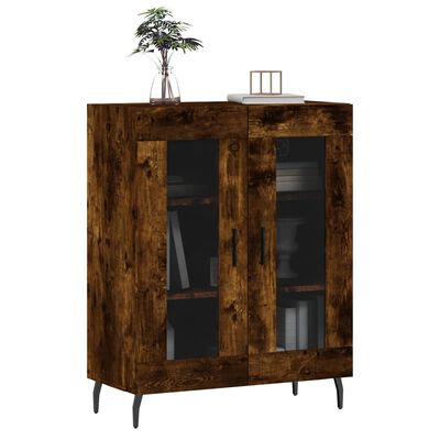 vidaXL Sideboard Räuchereiche 69,5x34x90 cm Holzwerkstoff