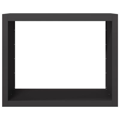 vidaXL Brennholzregal Schwarz 100x40x80 cm Stahl