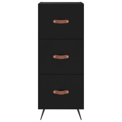 vidaXL Highboard Schwarz 34,5x34x180 cm Holzwerkstoff