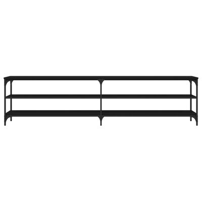 vidaXL TV-Schrank Schwarz 200x30x50 cm Holzwerkstoff und Metall