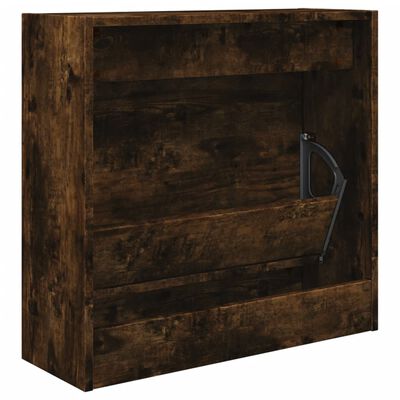 vidaXL Schuhschrank Räuchereiche 60x21x57 cm Holzwerkstoff