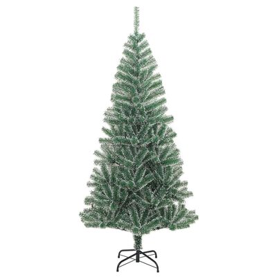 vidaXL Künstlicher Weihnachtsbaum 300 LEDs & Kugeln Beschneit 240 cm