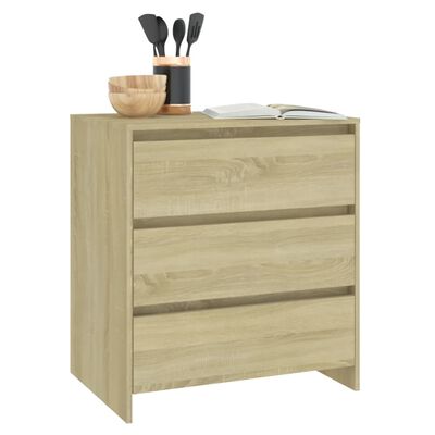 vidaXL Sideboard Sonoma-Eiche 70x41x75 cm Holzwerkstoff