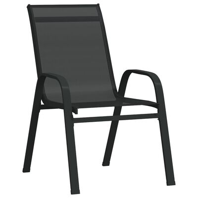 vidaXL 3-tlg. Garten-Bistro-Set Schwarz