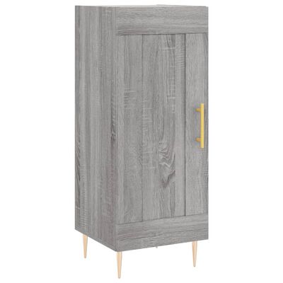 vidaXL Sideboard Grau Sonoma 34,5x34x90 cm Holzwerkstoff