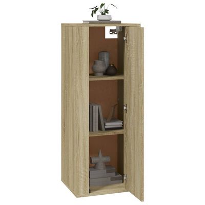 vidaXL TV-Wandschrank Sonoma-Eiche 40x34,5x100 cm