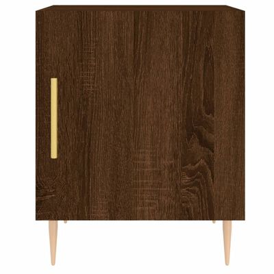 vidaXL Nachttisch Braun Eichen-Optik 40x40x50 cm Holzwerkstoff