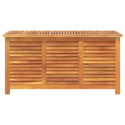 vidaXL Gartenbox mit Lüftungsschlitzen 113x50x56 cm Massivholz Akazie