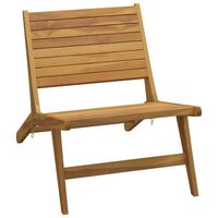 vidaXL Gartenstuhl Massivholz Teak