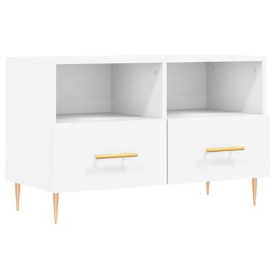 vidaXL TV-Schrank Weiß 80x36x50 cm Holzwerkstoff