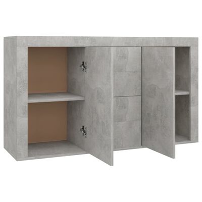 vidaXL Sideboard Betongrau 120x36x69 cm Holzwerkstoff