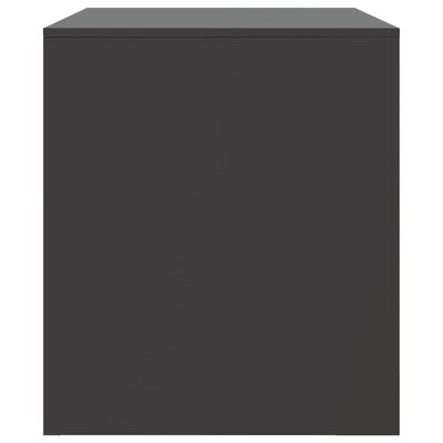 vidaXL TV-Schrank Schwarz 67x39x44 cm Stahl