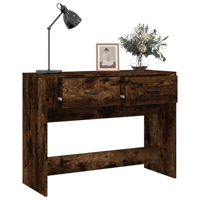 vidaXL Konsolentisch Räuchereiche 100x39x75 cm Holzwerkstoff