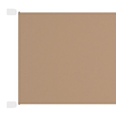 vidaXL Senkrechtmarkise Taupe 100x270 cm Oxford-Gewebe