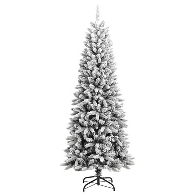 vidaXL Künstlicher Weihnachtsbaum Beschneit 180 cm PVC&PE