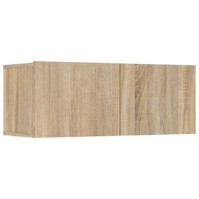 vidaXL TV-Schränke 4 Stk. Sonoma-Eiche 80x30x30 cm Holzwerkstoff