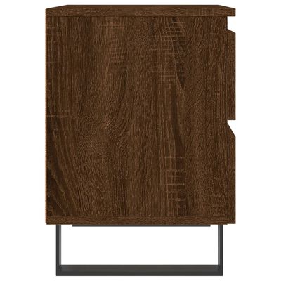 vidaXL Nachttische 2 Stk. Braun Eichen-Optik 40x35x50 cm Holzwerkstoff