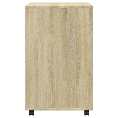 vidaXL Rollschrank Sonoma-Eiche 60x48x81 cm Holzwerkstoff