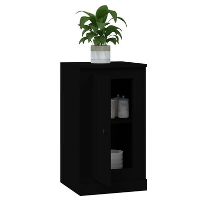 vidaXL Sideboards 2 Stk. Schwarz 37,5x35,5x67,5 cm Holzwerkstoff