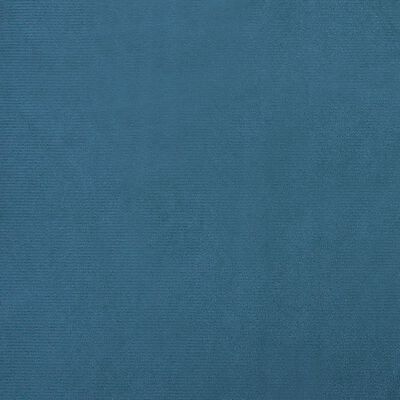 vidaXL Hundebett Blau 100x54x33 cm Samt