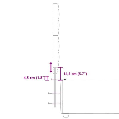 vidaXL Boxspringbett mit Matratze Schwarz 100x200 cm Stoff