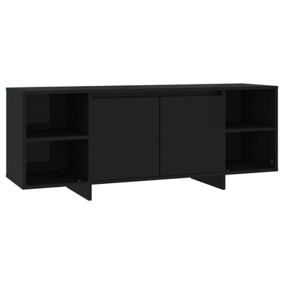 vidaXL TV-Schrank Schwarz 130x35x50 cm Holzwerkstoff