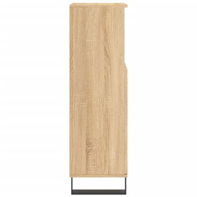 vidaXL Badschrank Sonoma-Eiche 30x30x100 cm Holzwerkstoff