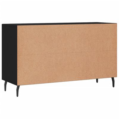 vidaXL Sideboard Schwarz 100x36x60 cm Holzwerkstoff