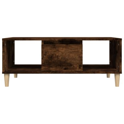 vidaXL Couchtisch Räuchereiche 90x50x36,5 cm Holzwerkstoff