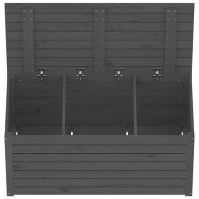 vidaXL Gartenbox Grau 101x50,5x46,5 cm Massivholz Kiefer