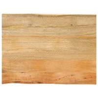 vidaXL Tischplatte mit Baumkante 80x60x3,8 cm Massivholz Mango