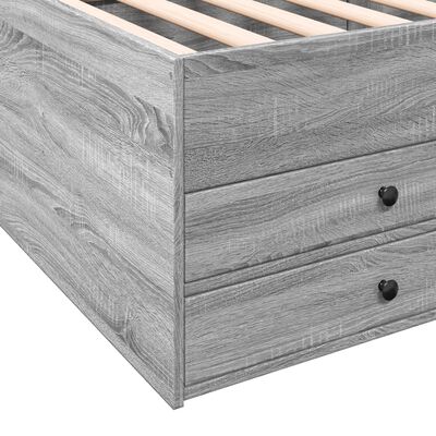 vidaXL Tagesbett mit Schubladen Grau Sonoma 75x190 cm Holzwerkstoff