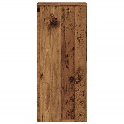 vidaXL Pflanzenständer 2 Stk. Altholz-Optik 30x30x70 cm Holzwerkstoff