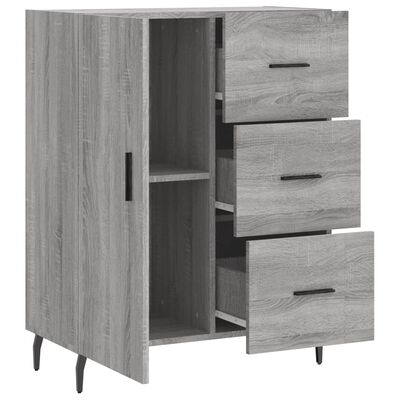 vidaXL Sideboard Grau Sonoma 69,5x34x90 cm Holzwerkstoff