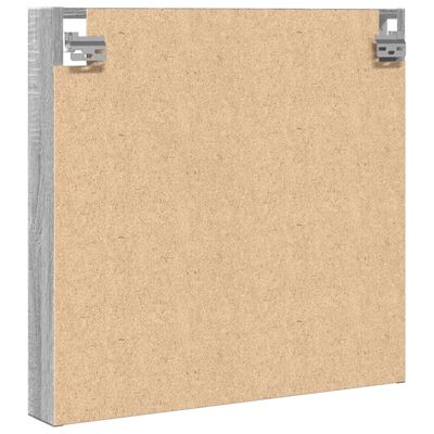 vidaXL Vitrinenschrank Grau Sonoma 60x8,5x58 cm Holzwerkstoff