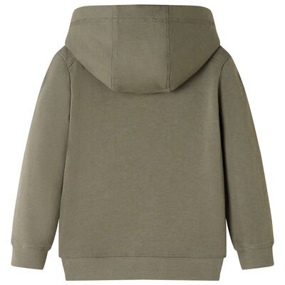 Kinder-Kapuzenpullover Khaki 104