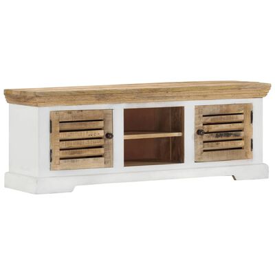 vidaXL TV-Schrank 110x30x40 cm Massivholz Mango