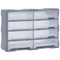 vidaXL Multi-Schubladen-Organizer 8 große Schubladen 52x16x37 cm