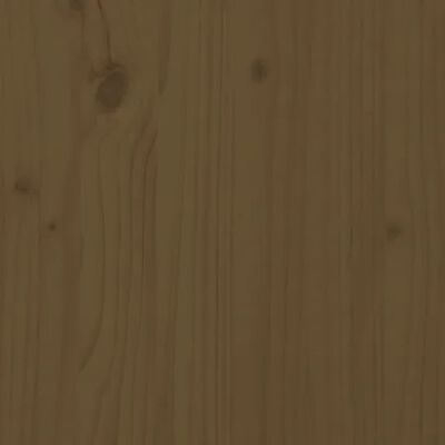 vidaXL Massivholzbett mit Kopfteil Honigbraun 100x200 cm
