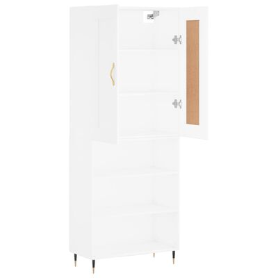 vidaXL Highboard Weiß 69,5x34x180 cm Holzwerkstoff