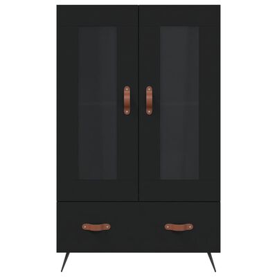 vidaXL Highboard Schwarz 69,5x31x115 cm Holzwerkstoff