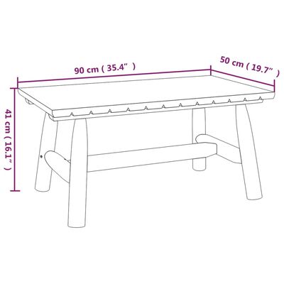 vidaXL 3-tlg. Garten-Lounge-Set Massivholz Fichte