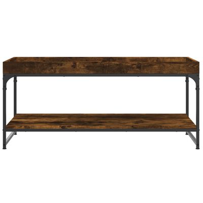 vidaXL Couchtisch Räuchereiche 100x49x45 cm Holzwerkstoff