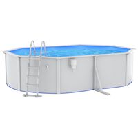 vidaXL Pool mit Sicherheitsleiter 490x360x120 cm