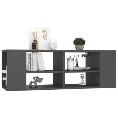 vidaXL TV-Wandschrank Grau 102x35x35 cm Holzwerkstoff