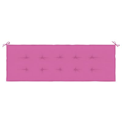 vidaXL Gartenbank-Auflage Rosa 150x50x3 cm Oxford-Gewebe