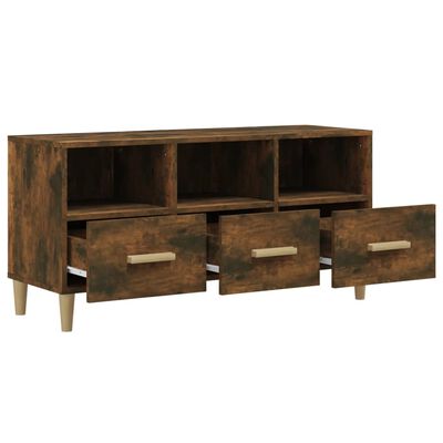 vidaXL TV-Schrank Räuchereiche 102x36x50 cm Holzwerkstoff