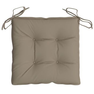 vidaXL Stuhlkissen 2 Stk. Taupe 40x40x7 cm Oxford-Gewebe